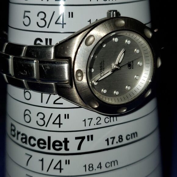 Fossil‎ AM-3301 Women\'s Watch Stainless Steel White Dial 29mm main image 6